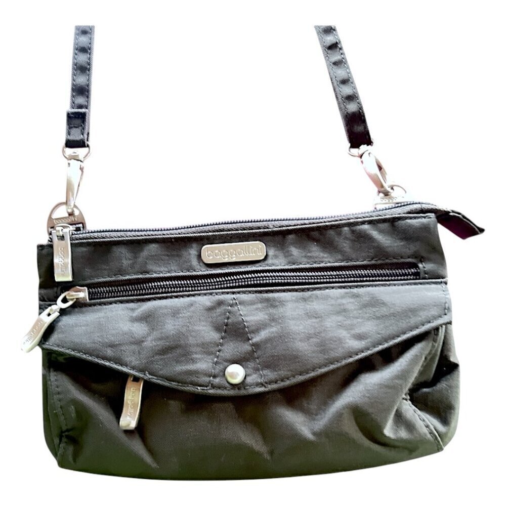 Baggallini Everyday Nylon Water Resistant Travel Organizer Crossbody Bag
